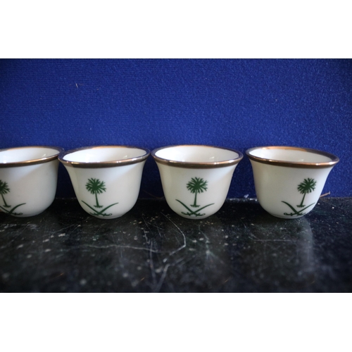 223 - Set of 6 Saudi Arabian Sipping Cups - 3.5cm