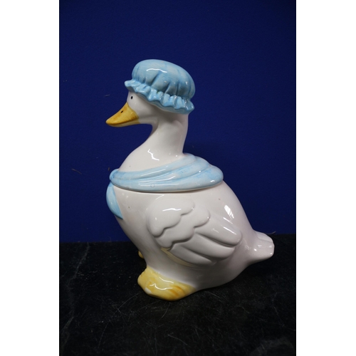 237 - Jemima Puddle Duck Style Biscuit Jar - 30cm