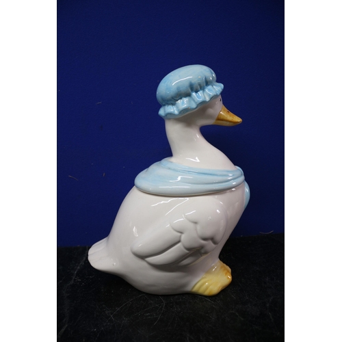 237 - Jemima Puddle Duck Style Biscuit Jar - 30cm