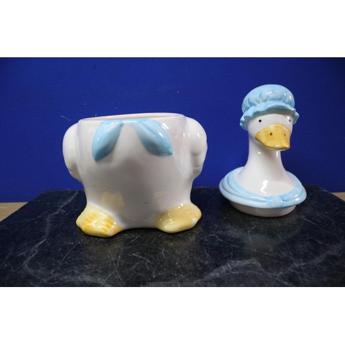 237 - Jemima Puddle Duck Style Biscuit Jar - 30cm