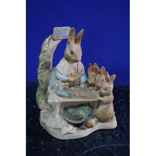 248 - 2 x Border Fine Arts - Modelled by Richard Wawrzesta - Beatrix Potter Characters