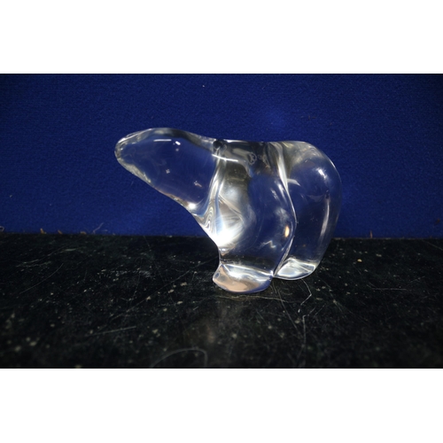 254 - Glass Polar Bear - Presentation Piece for the Orkla Foundation - 13cm Length