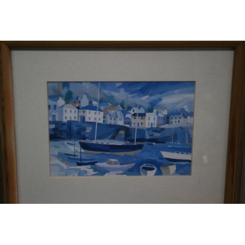 256 - 2 x Beach Scene Prints - Framed - 31 x 26cm