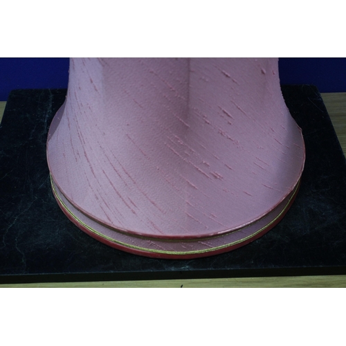 259 - Light Pink Large Lined Shade 36.5cm Wide