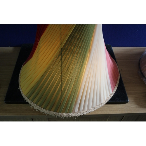 264 - Rainbow Coloured Pleated Shade - Lined - 45cm Wide