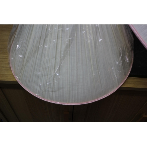 267 - 2 x Large Pleated Shades - 52cm Wide