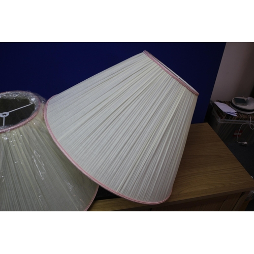 267 - 2 x Large Pleated Shades - 52cm Wide