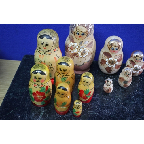 272 - Mixed Selection of Wooden Russian Dolls - Matryoshka