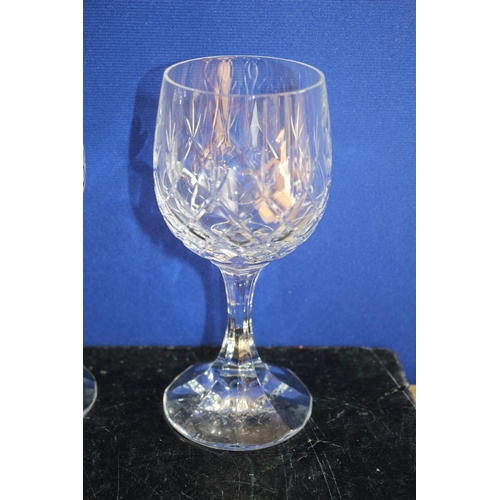 289 - Set of 4 Heavy Crystal Wine Glasses