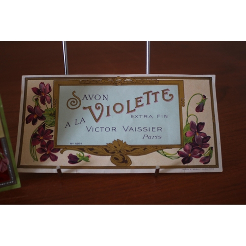 304 - Original 1920's Victor Vaissier of Paris Violette Labels - Vibrant Colours and in Great Condition