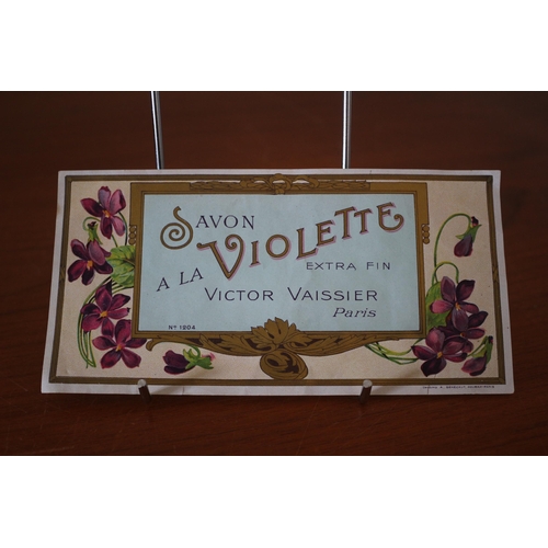 304 - Original 1920's Victor Vaissier of Paris Violette Labels - Vibrant Colours and in Great Condition