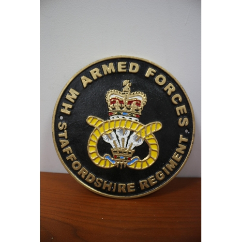 379 - HM Armed Forces Cast Iron Sign, 24cm