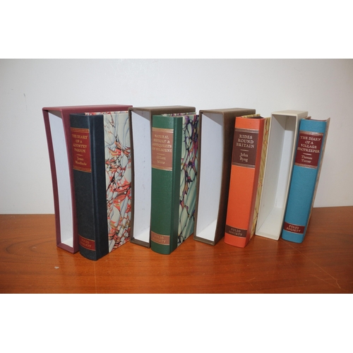 456 - Selection of 4 Folio Society Books - Diary of a Country Parson, The Diary of a Shopkeeper, Natural H... 