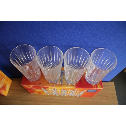 480 - 4 Cristal De France Hiball Tumblers