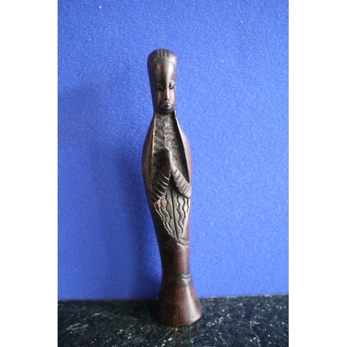 582 - Carved Wooden Figurine, 23cm