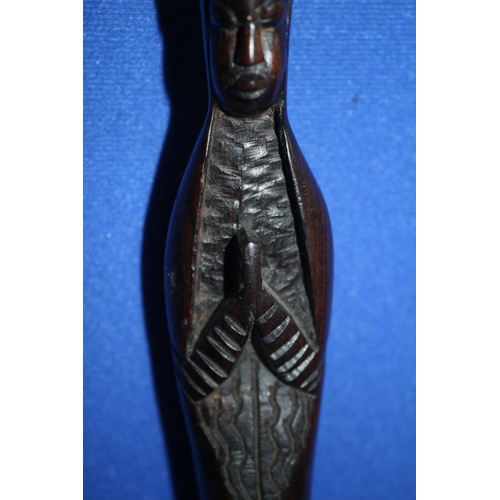 582 - Carved Wooden Figurine, 23cm