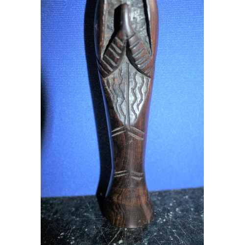 582 - Carved Wooden Figurine, 23cm