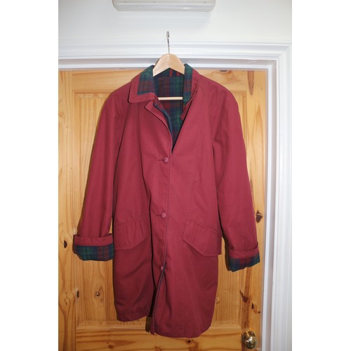 1 - Red Styled by Harvey Jacket with Tartan Lining - Size 12