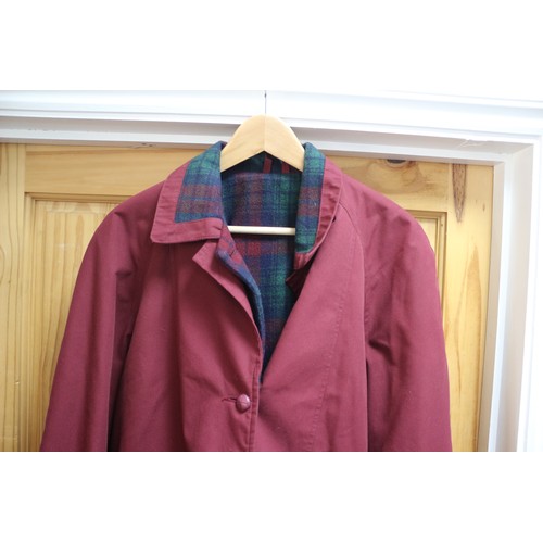 1 - Red Styled by Harvey Jacket with Tartan Lining - Size 12