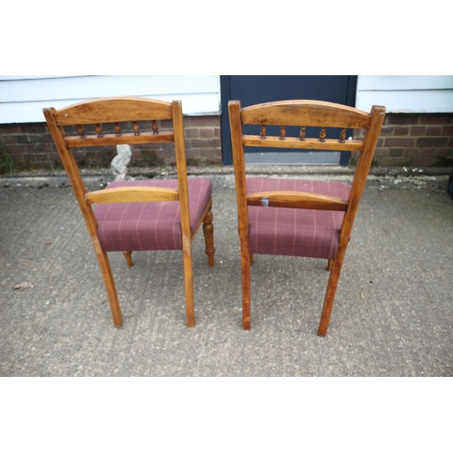 14 - Pair of Aged Chairs with Ornate Carving