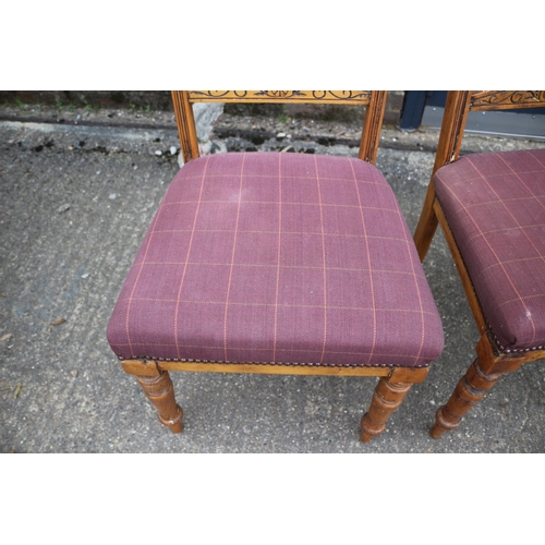 14 - Pair of Aged Chairs with Ornate Carving