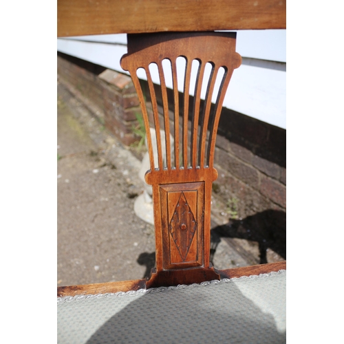 27 - 19th Century Victorian Corner Chair with Oxford Back and Harp Styled Struts