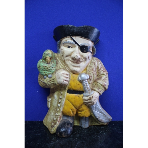 31 - Cast Metal Long John Silver Door Stop - 30.5cm