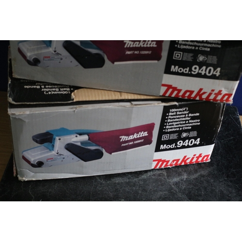 39 - 2 x Untested Makita Belt Sanders - Boxed