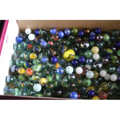 52 - Large Selection of Marbles - Several Vintage Examples - Mixed Size