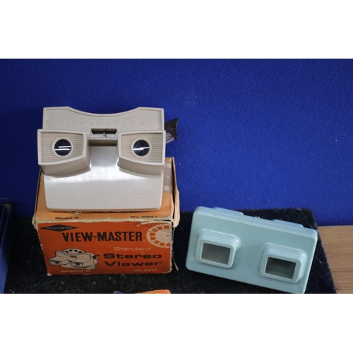 72 - 2 x Vintage 1960's / 1970's View Master Slide Viewers plus a Large Quantity of Circular Slides plus ... 