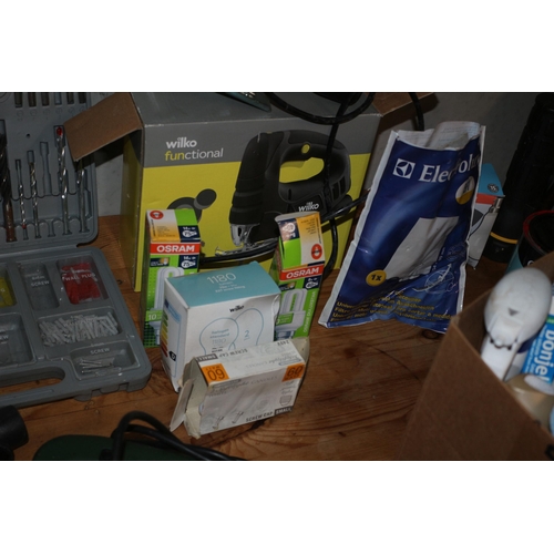 88 - Large Bundle of Electrical and Hand Tools plus Various Cleaning Supplies