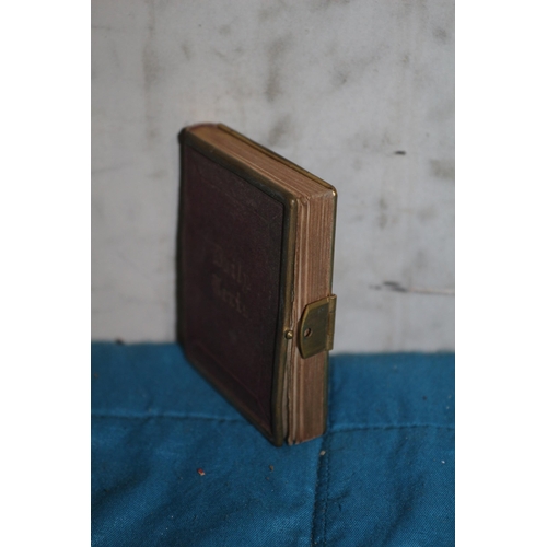 151 - Late 19th Century Daily Texts Small Book with Clasp - 6.5cm Height