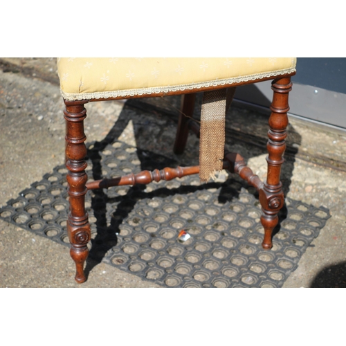 155 - 19th Century Victorian Antique Childs / Occasional Side Chair with Finials - Made from Believed to b... 