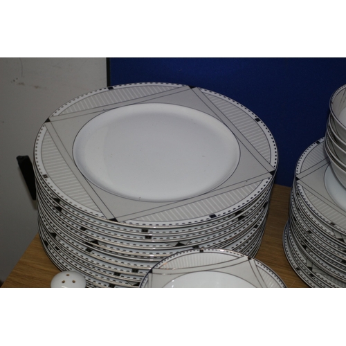 164 - 80+ Piece Karaca Tableware with Deco Styled Patterning - Over £250 RRP