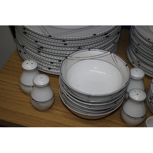 164 - 80+ Piece Karaca Tableware with Deco Styled Patterning - Over £250 RRP