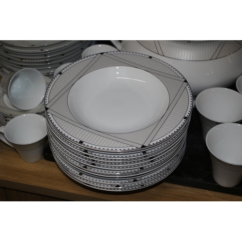 164 - 80+ Piece Karaca Tableware with Deco Styled Patterning - Over £250 RRP