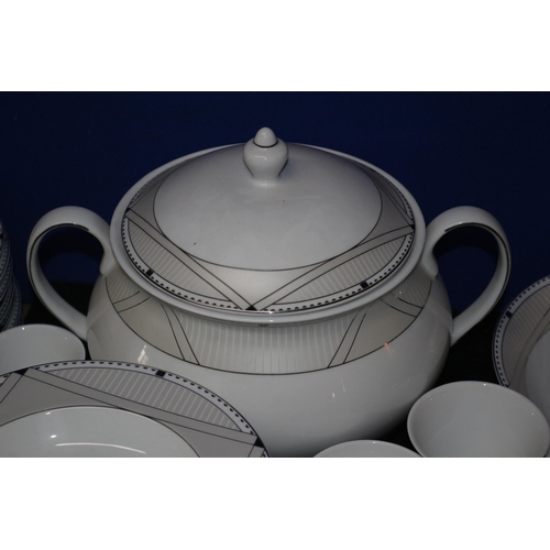 164 - 80+ Piece Karaca Tableware with Deco Styled Patterning - Over £250 RRP