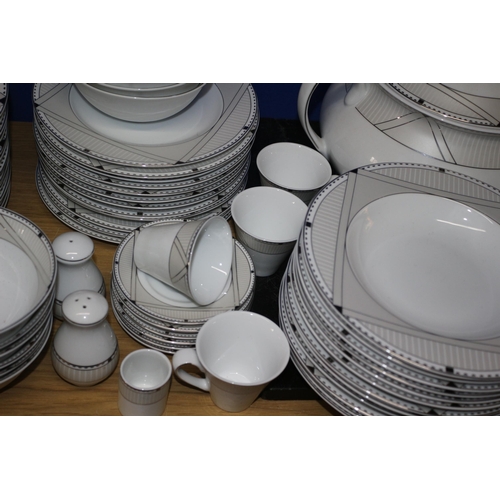 164 - 80+ Piece Karaca Tableware with Deco Styled Patterning - Over £250 RRP