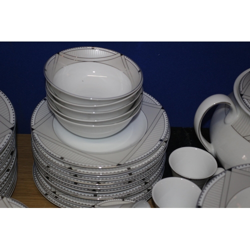 164 - 80+ Piece Karaca Tableware with Deco Styled Patterning - Over £250 RRP