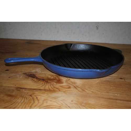 185 - Le Creuset Cast Iron Grill Pan in Blue number 30