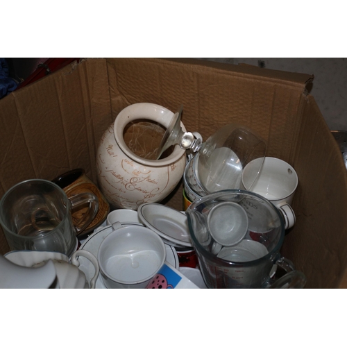 186 - Large Quantity of Stainless Steel Kitchenware plus Various Crockery - Also includes an Electric Wok