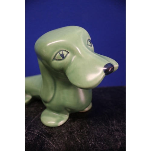 11 - A Rare Sylvac Comical Dachshund - 6860 - 22cm Long