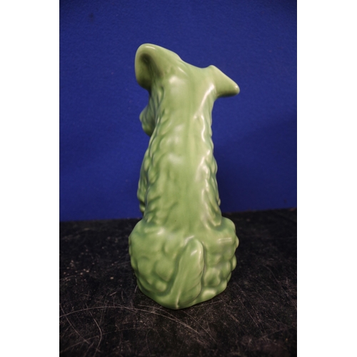 12 - A Large Green Sylvac Terrier - 1379 - 18.5cm