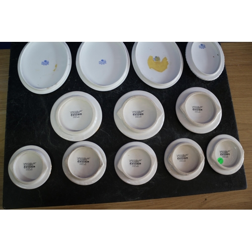 22 - A Selection of Sylvac Pot Lids with Various Themed Top Pictures plus 4 Coalport Pot Lids with Ship P... 