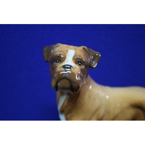 4 - A Beswick Boxer Dog Figure 3081 - 14cm Tall