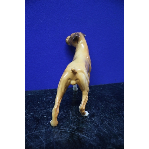 4 - A Beswick Boxer Dog Figure 3081 - 14cm Tall