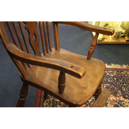 43 - Vintage Wheelback Highchair