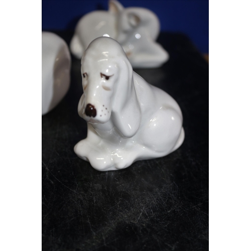 68 - 10 x Coalport White Animals