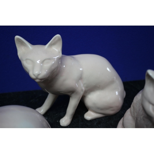 82 - 3 x Large Sylvac Cats including Persian - Tallest 22cm