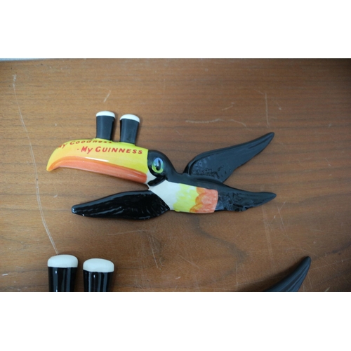 183 - Set of 3 Carlton Ware Wall Hanging Toucans - Advertising Guinness